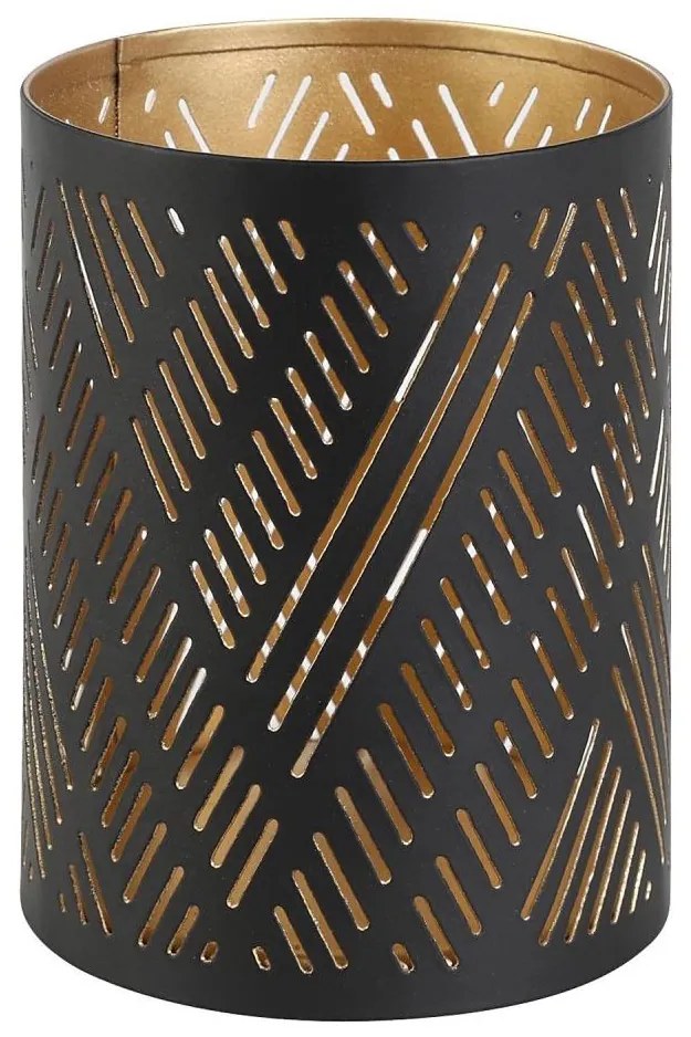 Eglo 422004 - Candeliere SUBIC 10x7,5 cm nero/oro