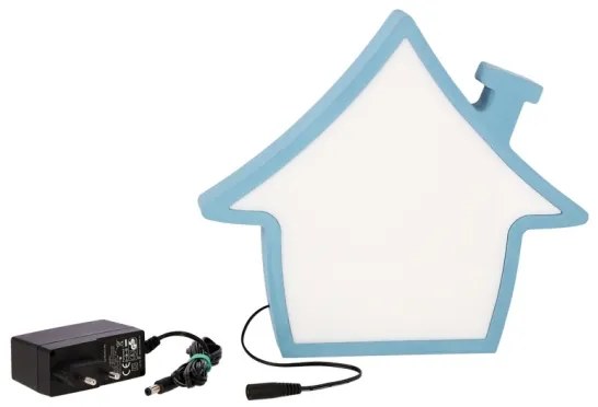 Lampada da tavolo LED per bambini HOUSE LED/10W/230V blu