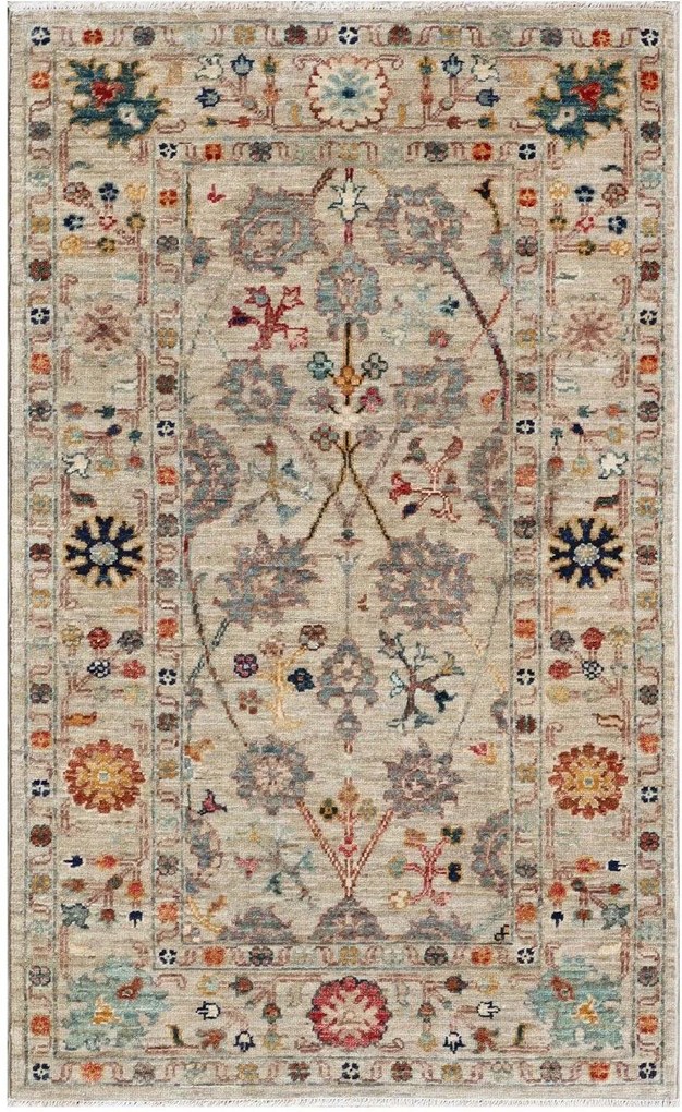 Ziegler Tappeto orientale 130x80 Beige (Pakistan) Annodato A Mano
