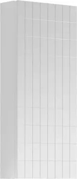 Pensile bagno Pixel Grid laccato opaco bianco, 1 anta apertura da sinistra P 17 x L 30 x H 80 cm