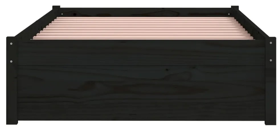 Giroletto Nero in Legno Massello 90x200 cm