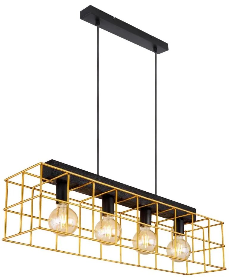 Globo 15530B-4H - Lampadario a sospensione con filo MERRIL 4xE27/60W/230V