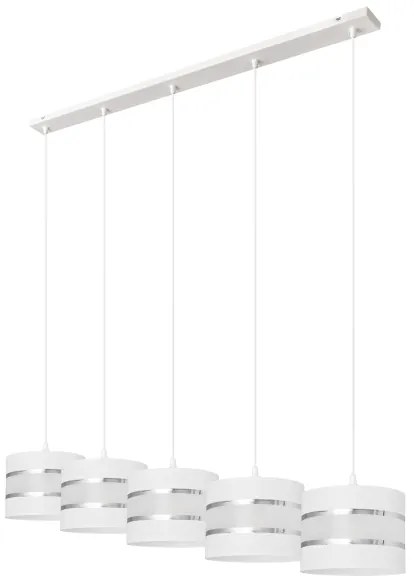 Lampadario a sospensione con filo HELEN 5xE27/15W/230V bianco