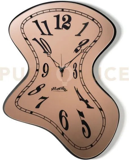 Orologio da parete salvador nero,velour luxe rosa
