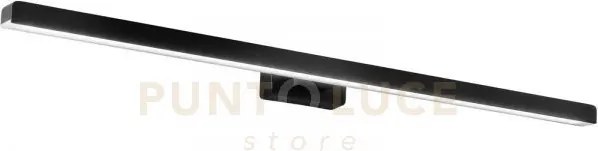 Applique led lancer nero fissaggio parete e specchio 13w 1000lm 300...