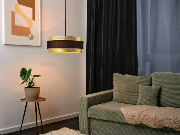 Osram - Lampadario a sospensione su cavo DECOR HORNET 3xE27/10W/230V Ø 50 cm nero/oro