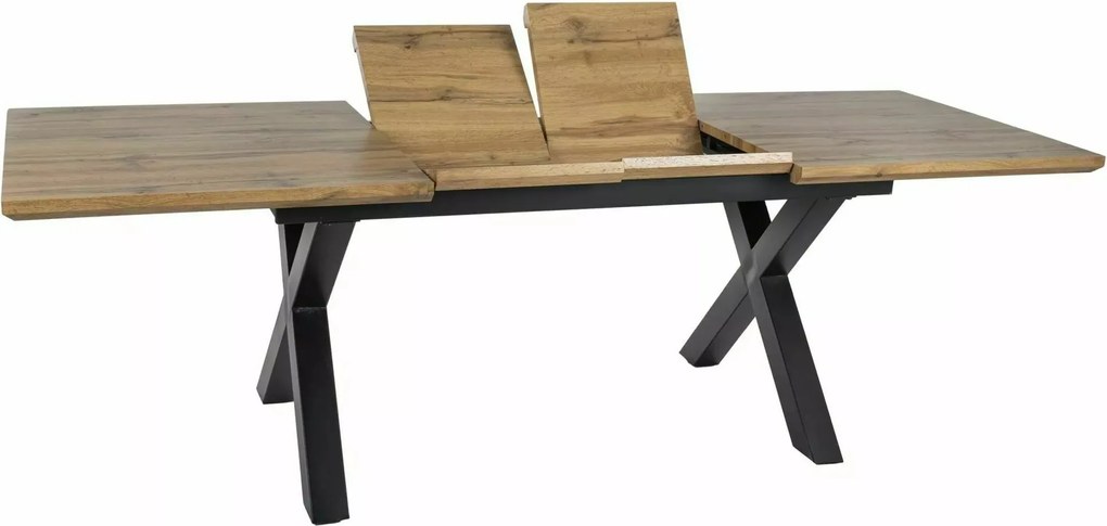 Tavolo Xaviero II allungabile in rovere artigianale – 160/240x90x76 cm