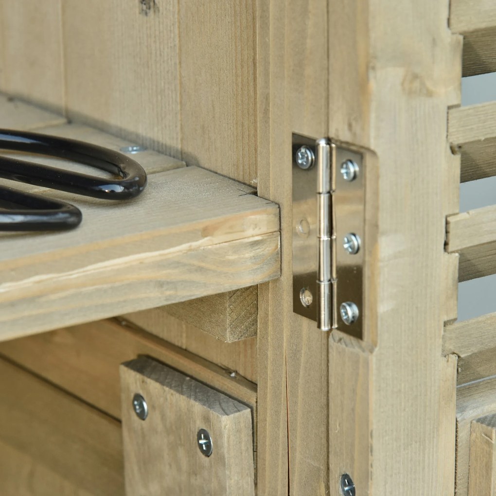 Armadio Mobile Portaoggetti da Giardino 87x46,5x160 cm in Legno Grigio...