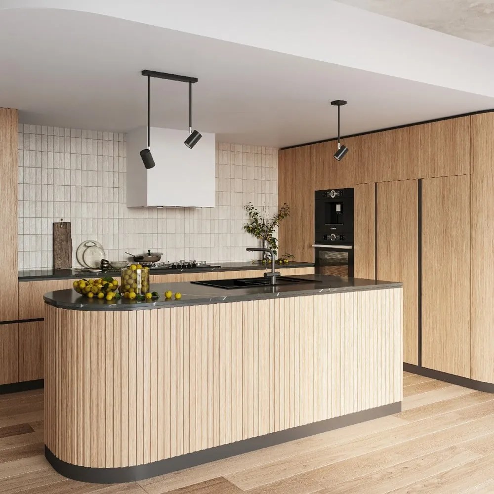 Faretto nero 10x30 cm Jones – Sollux