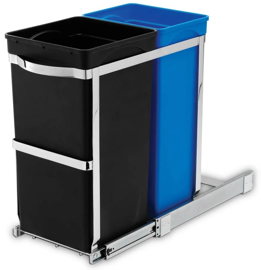 Bidone per rifiuti in plastica da 35 l Dual - simplehuman