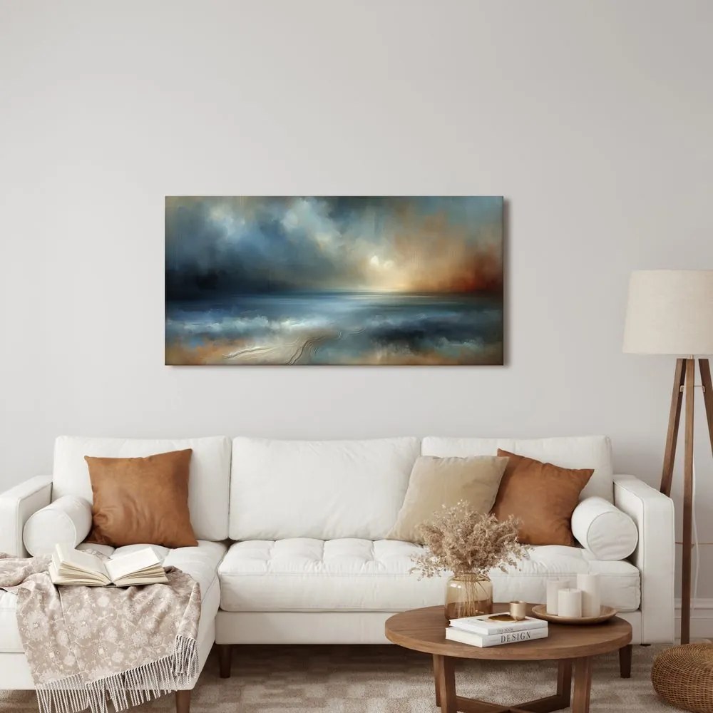 Quadro su tela – Mare calmo in astrazione
