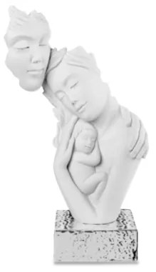 BONGELLI PREZIOSI statua famiglia Face h 39 cm