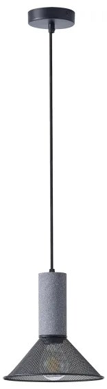 Lampadario a sospensione con filo 1xE27/40W/230V nero