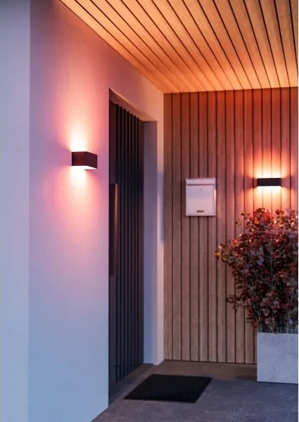 Eglo 901956 - Applique da parete per esterni LED RGBW dimmerabile SANIA-Z LED/10W/230V IP55, nero