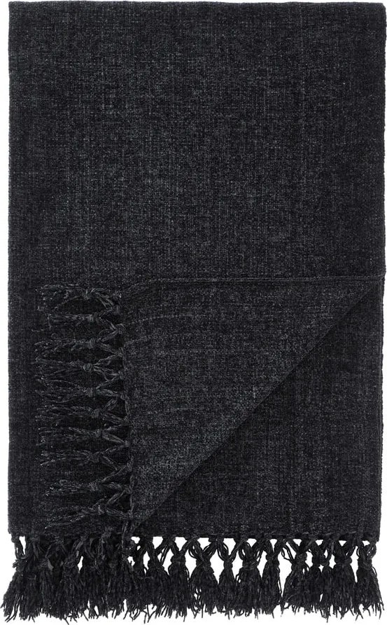 Coperta nera in ciniglia 130x170 cm Wilson – Catherine Lansfield