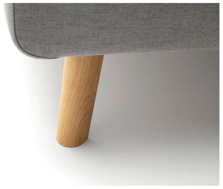 Letto matrimoniale imbottito grigio con contenitore con rete inclusa 160x200 cm Mattis – Meise Möbel