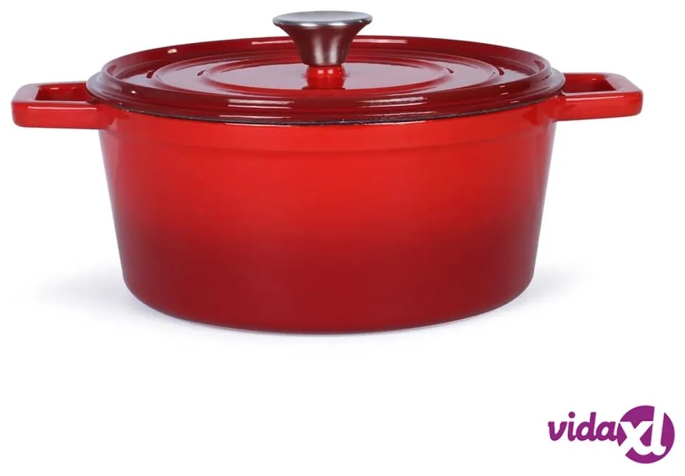 Livoo Casseruola Rotonda 24 cm 4 L Rossa