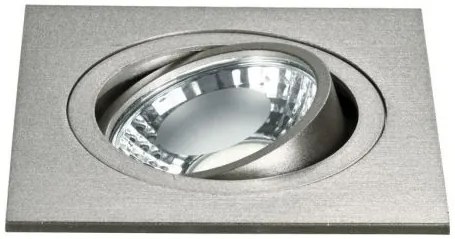 Incasso led orione orientabile nikel 6w 380lm 4000k 9x9x5,7cm