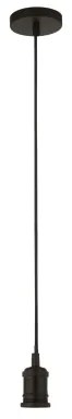 Searchlight 7461BK - Lampada a sospensione con cavo 1xE27/60W/230V, nera