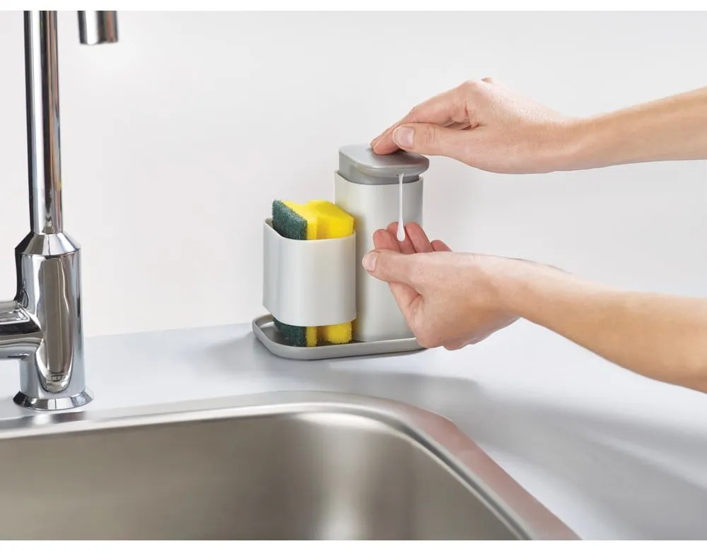 Dispenser di sapone grigio Duo - Joseph Joseph