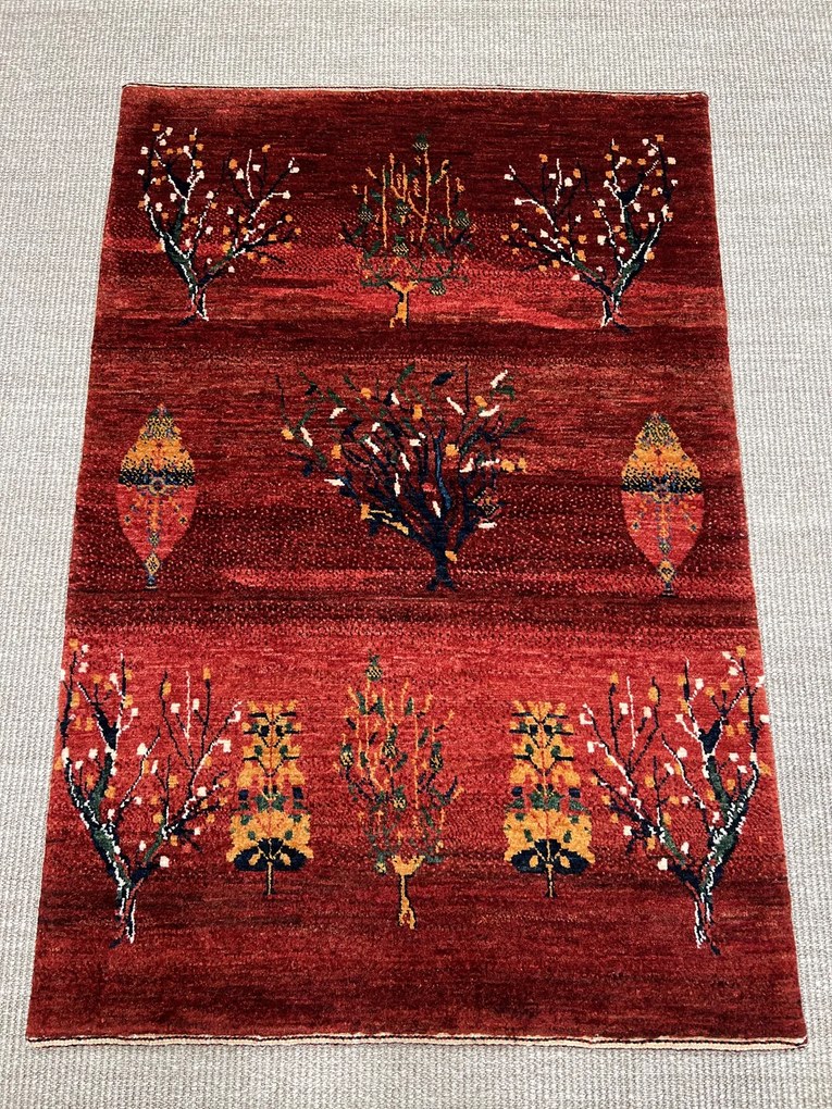 Loribaft Tappeto persiano 120 x 80 Rosso (Iran) Annodato A Mano