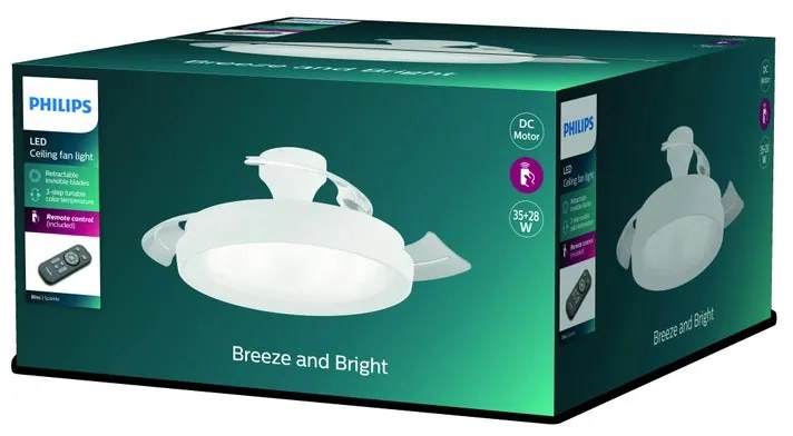 Ventilatore da soffitto LED Bliss bianco PHILIPS