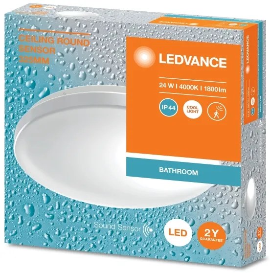 Ledvance - Lampada da bagno LED con sensore CEILING ROUND LED/24W/230V IP44