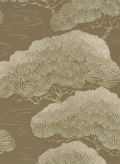 Little Greene Carta da parati Pines - Golden Pine