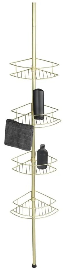 Mensola telescopica angolare per bagno in acciaio inox in oro Dolcedo - Wenko