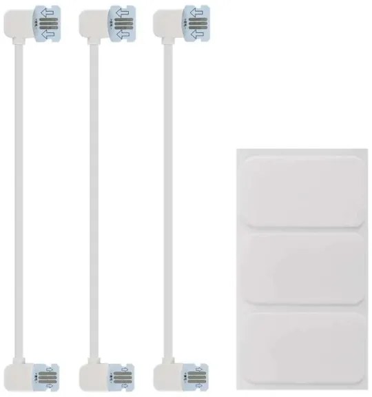 Set espansione 3x pannelli LED RGBIC dimmerabili 1,8W 230V Wi-Fi Tuya