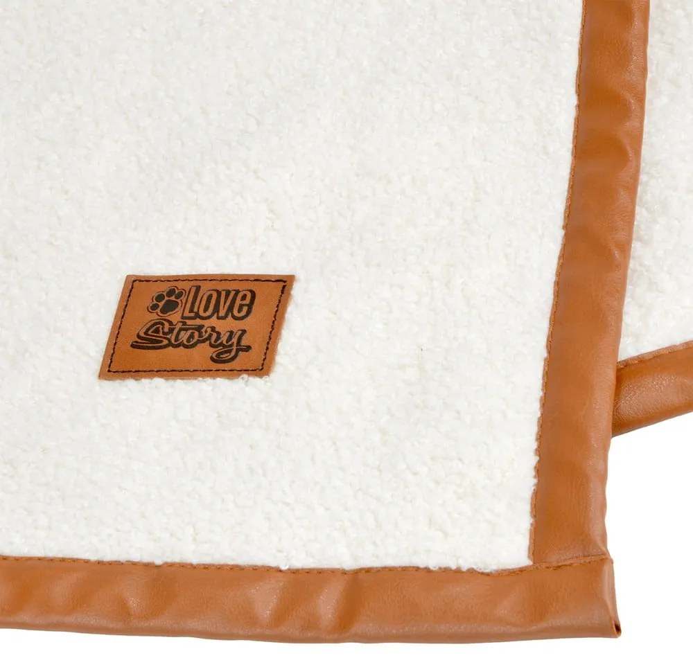 Coperta crema per cani 50x70 cm - Love Story