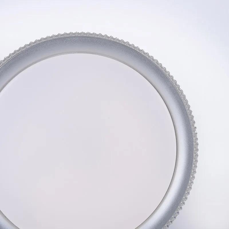 Plafoniera design argento 40 cm con LED dimmerabile - Wendy
