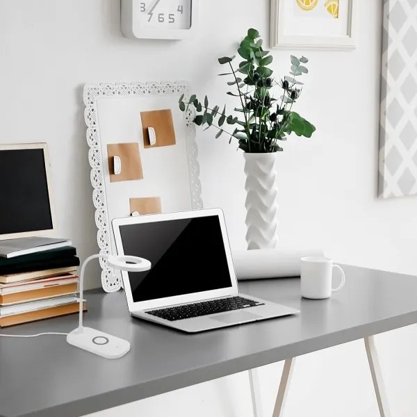 Rabalux 74014 - Lampada da tavolo LED dimmerabile con funzione Touch HARDIN LED/5W/5V bianco