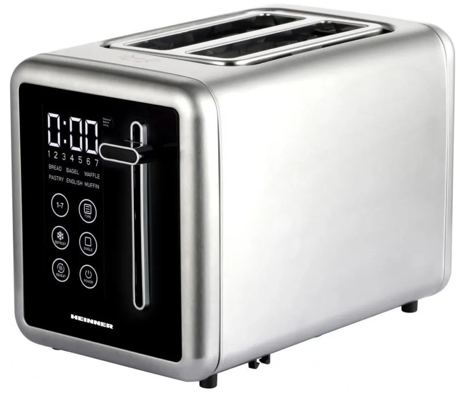 Heinner HTP-DD900BKSS - Tostapane digitale 900W/230V in acciaio inox