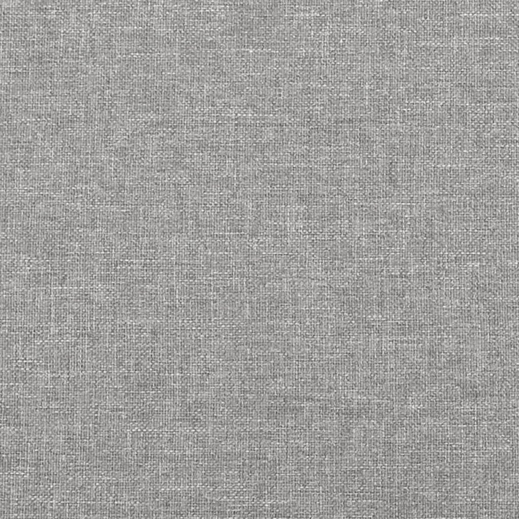 Giroletto a Molle con Materasso Grigio Chiaro 120x190cm Tessuto