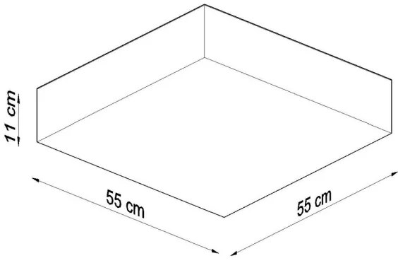 Plafoniera HORUS 4xE27/60W/230V bianco