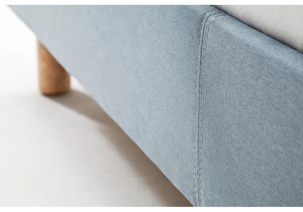 Letto singolo imbottito blu/grigio rete non inclusa 120x200 cm Lena – Meise Möbel