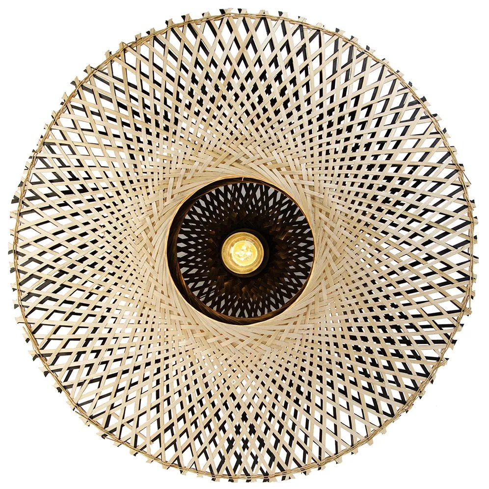 Lampada da soffitto orientale in bambù 50 cm - Rina