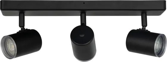 Eglo 901966 - Faretto da bagno CONSUMA 3xGU10/5W/230V IP44 nero