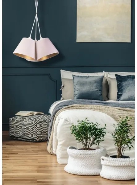 Duolla - Lampadario a sospensione con filo TWIGGY 3xE27/40W/230V diametro 60 cm bianco