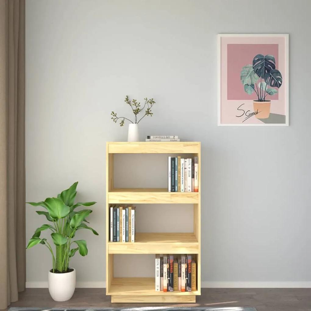 Libreria/divisorio 60x35x103 cm in legno massello di pino