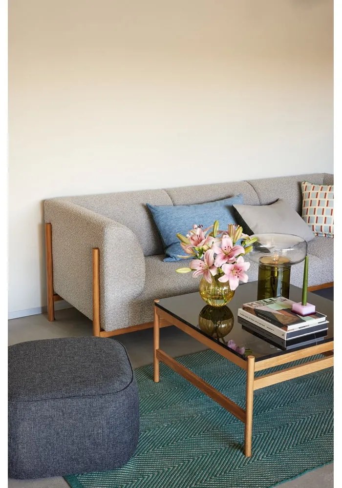 Tavolino con piano nero in marmo 80x80 cm Raw - Hübsch