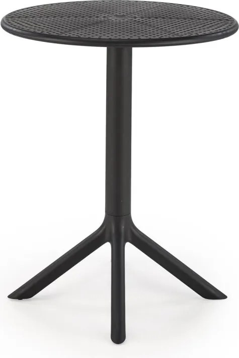 Tavolo rotondo Calvo nero ø60/h72 cm