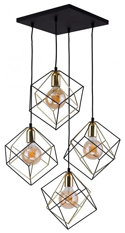 TK Lighting 2778 - Lampadario a sospensione con filo ALAMBRE 4xE27/60W/230V