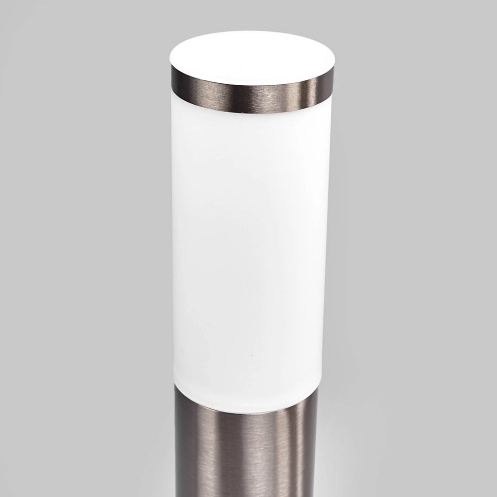 Lindby lampioncino Kristof, acciaio inox, 45 cm di altezza, E27