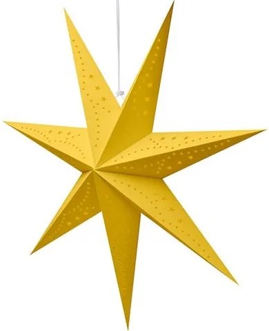 Solight 1V295 - Stella natalizia LED 60 cm, 20 LED, alimentazione 2xAA, luce bianca calda, finitura dorata