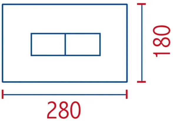 Placca ellisse cromata 2 pulsanti per cassetta incasso Pucci Eco 80130552