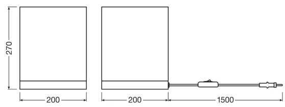 Ledvance - Lampada da tavolo DECOR CARDBOARD 1xE27/15W/230V 20x20 cm