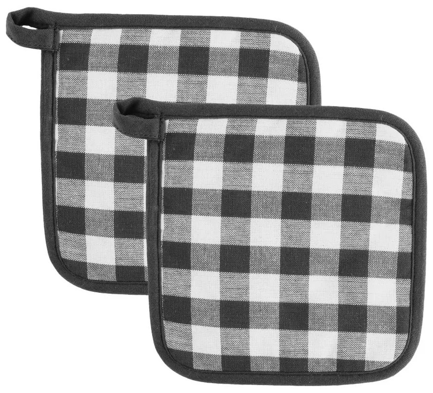 Presine in set in cotone 2 pz Gingham – Tiseco Home Studio