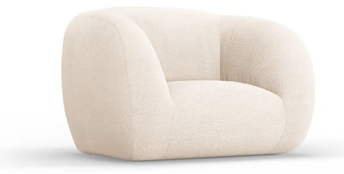 Poltrona crema in tessuto bouclé Essen - Cosmopolitan Design